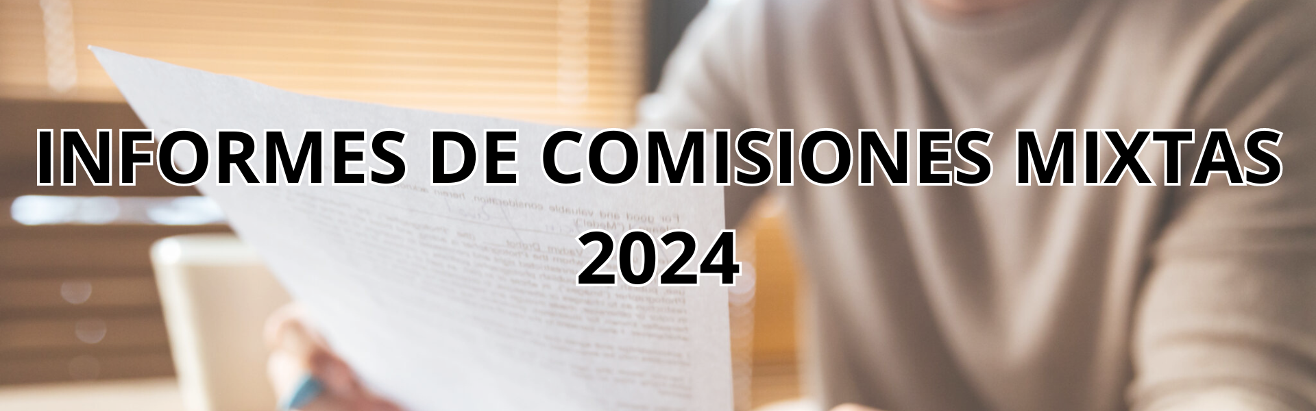 INFORMES DE COMISIONES MIXTAS 2024